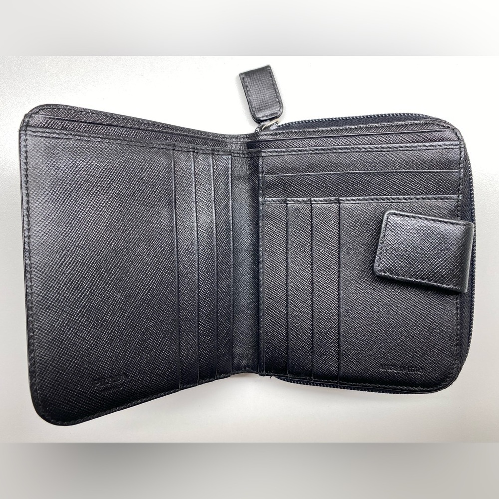 EUC Prada Black Leather Wallet - Picture 3 of 4